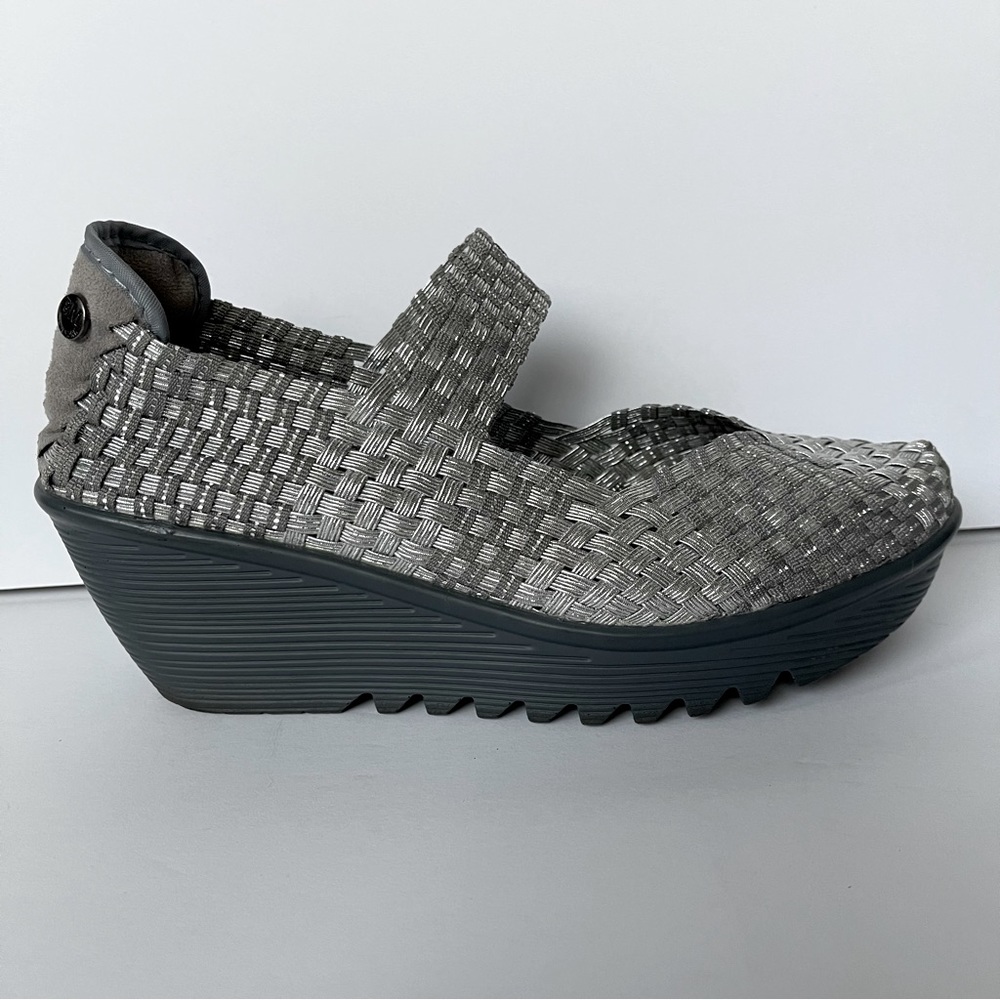 Bernie Mev Platform Wedge Sandals.